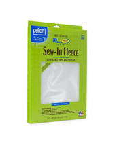 Pellon® Sew-In Fleece White Polyester Machine Safe 22&quot; x 36&quot; Piece M230.17 - £5.57 GBP