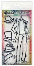 Dyan Reaveley&#39;s Dylusions Couture Stamp Set-Man About Town - $16.91