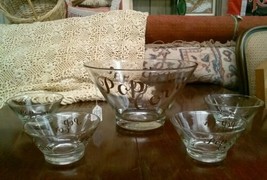 Set of 5 Vintage Glass Popcorn Bowls Wheaton Glass? - £24.92 GBP