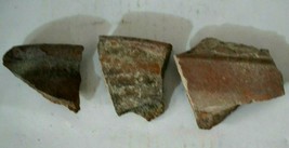 Lot of 3 Original Ancient Bronze Age Pieces of Pottery, circa 13 - 8 cen... - $750.77 MXN