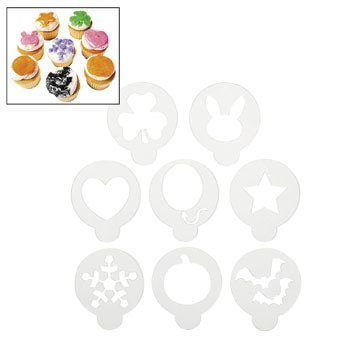 Multi-Occasion Cake Stencils - Birthday Party Supplies &amp; Cake Decorating... - $2.93