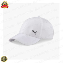 Puma Original Cap Metal Cat Logo Baseball Cap Sport Cap Golf Cap Unisex White - £28.95 GBP