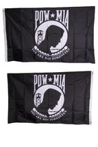 AES 2x3 Pow Mia Powmia Double Sided Flag Polyester Nylon House Banner Grommets B - £13.49 GBP