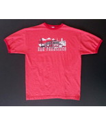 Vtg TNT Trau & Loevner Mens Ringer T-Shirt L San Francisco Trolley Golden Gate