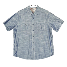 Vintage Woolrich Shirt Adult XL Chambray Denim Pocket Outdoor Mens Button Up - $21.99