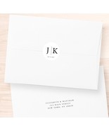 Wedding Invitation Initial Labels | Round Waterproof Tear-Proof White Ma... - £10.33 GBP