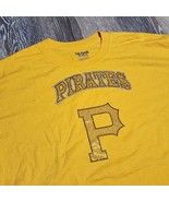 Pittsburgh Pirates Top Women&#39;s Glitter Jeweled Bedazzled XL Yellow T-Shirt - $279.70 MXN