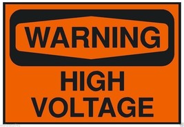 Warning High Voltage OSHA Business Safety Sign Sticker D207 - $1.45+