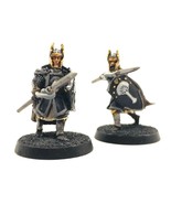 Games Workshop Numenor Spearmen 2 Painted Miniatures Arnor Gondor Warrior - $65.00