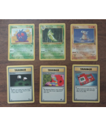 06 Cards Pokemon 1999 2000 Basic Trainer - $9.90