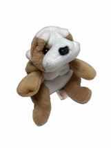 Ty Beanie Baby 1996 Wrinkles the Bulldog Plush Toy No Paper Hang Tag - $6.23