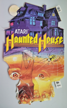 Vintage 1982 Atari Haunted House Die Cut Card Stock Artfaire Double side... - £70.39 GBP