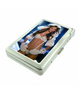 Australian Pin Up Girls D2 Cigarette Case with Built in Lighter Metal Wa... - $20.74