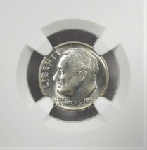 1955-D Silver Roosevelt Dime NGC MS66 FT Coin AJ142 - £37.97 GBP
