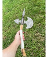 Metal Battle Combat Ax Axe Weapon With Wooden Handle Added - $53.30