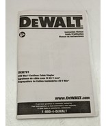 FOR PARTS-User Manual-DeWalt DCN701D1 20V MAX Li-Ion Cordless Cable Stap... - €8,49 EUR