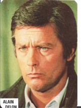 ⭕VTG card pocket calendar 1987 ALAIN DELON Portugal Movie - $6.77 CAD
