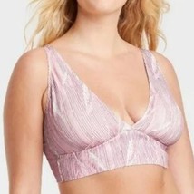 Auden Signature Smooth Collection Unlined Longline Bralette Orchid Bloom... - $20.00