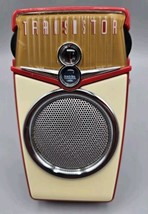 Retro &quot;Beach Boy&quot; Red &amp; White Transistor AM/FM Radio - Works - $28.04