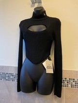 NWT VIVIENNE WESTWOOD &quot;Giulia&quot; Black Merino Wool Corset Sweater SZ UK 40 - $1,485.00