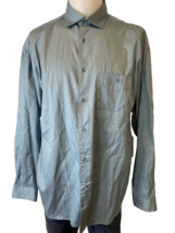 Matinique Light Blue Long Sleeve Point Collar Button Down Shirt, Men&#39;s S... - $14.24