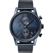 HUGO BOSS Skymaster HB1513836 Chronograph Watch Grey Steel Mesh Bracelet - £105.30 GBP