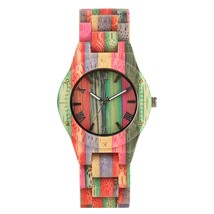 Classic Wooden Bamboo Wristwatch Handmade Bamboo Watch Women Men Casual Quartz - £32.12 GBP