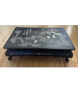 Old Asian Lacquer Display stand Flower Stand Inlay Mother of Pearl - $150.00