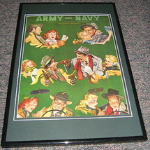 1955 Navy vs Army Football Framed 10x14 Poster Official Repro - £38.78 GBP