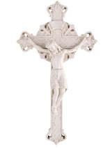 Whitewash 9&quot; Wall Crucifix , New #AB-171 - $23.82 CAD