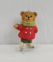 2002 Hallmark Keepsake Christmas Ornament Gracie Skates Bear w/ Box - £3.98 GBP