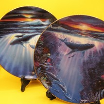 Two Hamilton Collection Enchanted Seascape Collectable 8&quot; Plates - £11.99 GBP