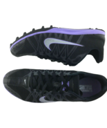 Nike Womens Track Shoes Size 11.5 Jana Star XC Cross Country Black Purpl... - $341.33 MXN