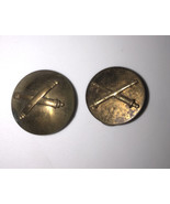 VTG WWII Military Crossed Cannon Pins Set Of 2 - £12.79 GBP