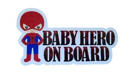 Super Hero baby on board sign Baby hero on board car sign (A) - £7.73 GBP+