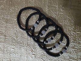 Black Orthodox komboskini, woolen thread handmade rosary, religious gift... - $9.99
