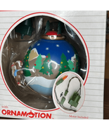 Vtg Noma Ornamotion Rotating Christmas Ornament Teddy Bears Spin Around ... - $24.20 CAD
