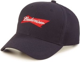 Budweiser Men's King of Beers Brew Baseball Hat (Black, Adjustable Snapback) - $19.75