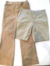 Tommy Hilfiger Tan Chino Shorts Attention Khaki Pants Womens Size 6 Lot ... - £6.86 GBP