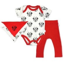 Finn + Emma Baby Girls 3-Pc. Organic Cotton Minnie Mouse Set, 6-9 Months - £15.15 GBP