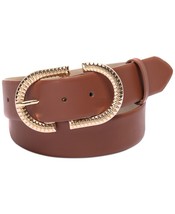 MSRP $39 Inc International Concepts Textured Buckle Belt Wine Size XL - $15.67