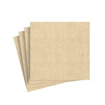 Caspari Natural Jute Paper Linen Cocktail Napkins, Four Packs of 15 - £20.37 GBP