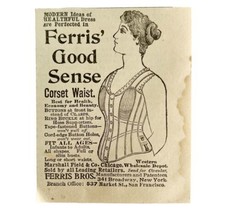 Ferris Good Sense Corset Waist 1894 Advertisement Victorian Clothing ADB... - £15.46 GBP