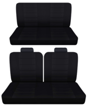 Fits 1969 Chevy Impala 2 dr sedan Front 50-50 top and solid Rear seat covers - $130.54