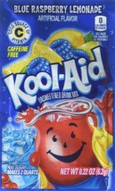 45 Pack - Kool-Aid Mix Blue Raspberry Lemonade Unsweetened 0.22 Oz Packets - £19.97 GBP