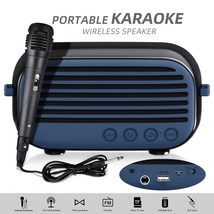 NEWRIXING NR-3000M Portable Karaoke Speaker Wifi BT5 with Microphone and Strap - £45.62 GBP