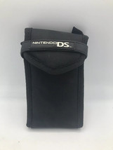 Nintendo Ds Switch Case Holder Soft Black Padded Zipper Pocket Travel Euc - £10.08 GBP