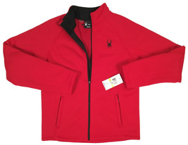 NEW $169 Spyder Stellar Jacket! S  Racing Red  Bonded Fleece  Sherpa Lin... - £67.35 GBP