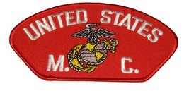United States M C With Eagle Globe And Anchor Patch - Color - Veteran Owned Busi - £6.26 GBP