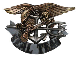 Patriotic US Navy Seal Team Eagle Anchor Trident Flintlock Pistol Wall P... - $24.99